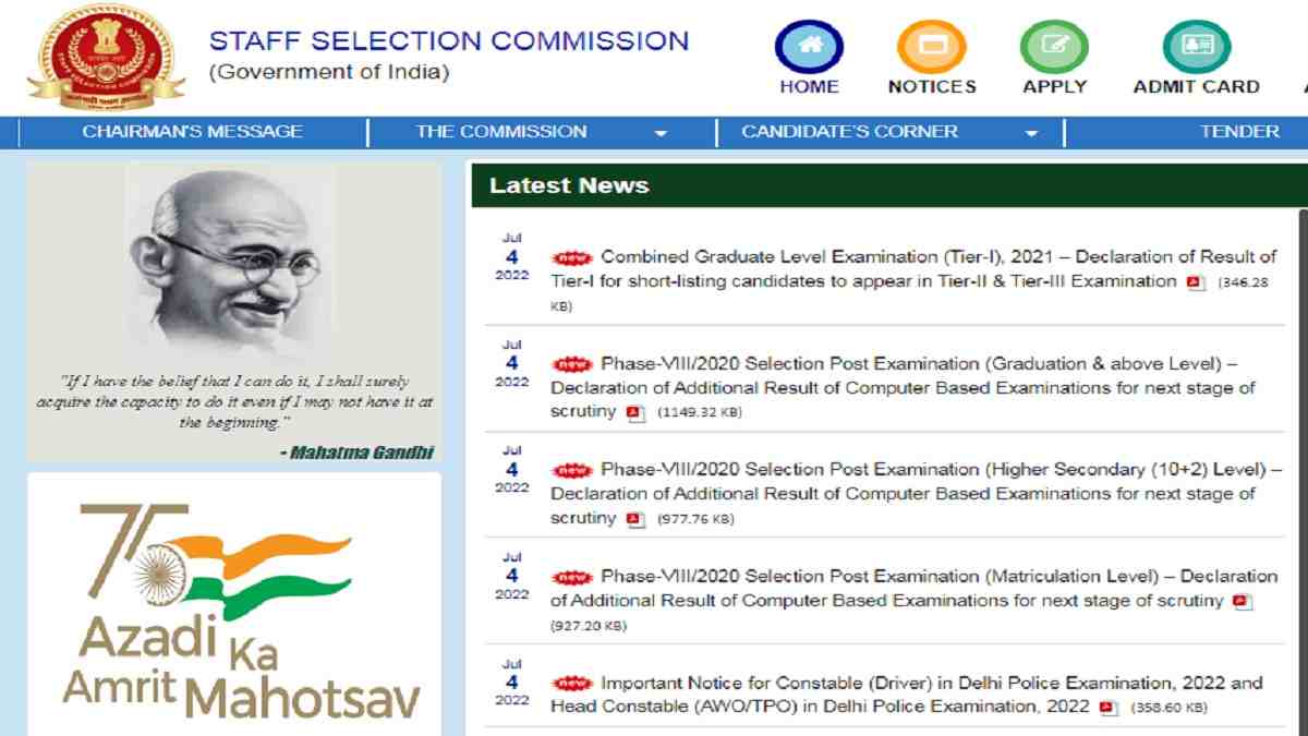 SSC Constable Recruitment 2022: Notice on July 08@ssc.nic.in, Check Update for Constable (Driver)/Head Constable (AWO/TPO) in Delhi Police